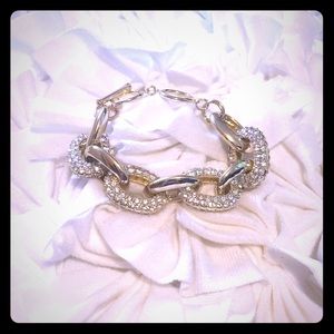 Gold and Glitter Chunky Bracelet